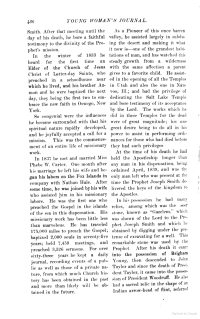 <p>In his possession he had many relics, among which was the seer stone, known as ‘Gazalem,' which was shown of the Lord to the Prophet Joseph Smith and which he obtained by digging under the pretense of excavating for a well. This remarkable stone was used by the Prophet. After his death it came into the possession of Brigham Young, then descended to John Taylor and since the death of President Taylor, it came into the possession of President Woodruff.</p>
